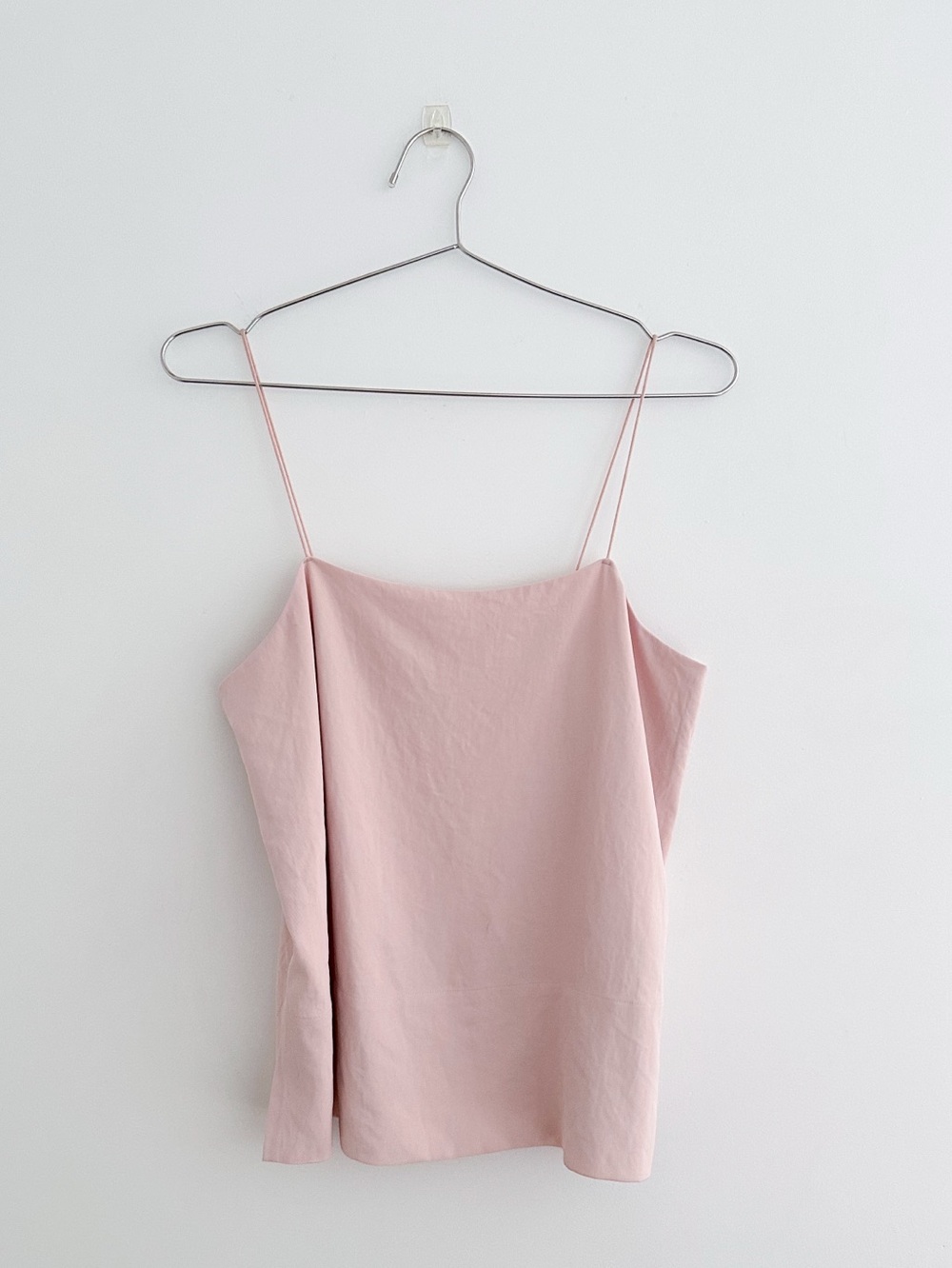Everlane Japanese GoWeave Cami Top Blush Pink Minimalist Strappy Tank Size 6